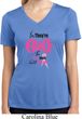 Ladies Shirt Yes, They're Fake Moisture Wicking V-neck Tee T-Shirt