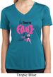 Ladies Shirt Yes, They're Fake Moisture Wicking V-neck Tee T-Shirt