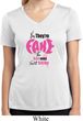 Ladies Shirt Yes, They're Fake Moisture Wicking V-neck Tee T-Shirt