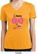 Ladies Shirt Yes, They're Fake Moisture Wicking V-neck Tee T-Shirt
