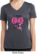 Ladies Shirt Yes, They're Fake Moisture Wicking V-neck Tee T-Shirt