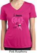 Ladies Shirt Yes, They're Fake Moisture Wicking V-neck Tee T-Shirt