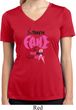 Ladies Shirt Yes, They're Fake Moisture Wicking V-neck Tee T-Shirt