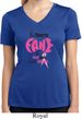 Ladies Shirt Yes, They're Fake Moisture Wicking V-neck Tee T-Shirt