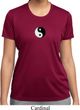 Ladies Shirt Yin Yang Patch Small Print Moisture Wicking Tee T-Shirt
