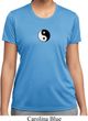 Ladies Shirt Yin Yang Patch Small Print Moisture Wicking Tee T-Shirt