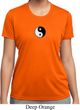 Ladies Shirt Yin Yang Patch Small Print Moisture Wicking Tee T-Shirt