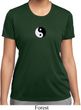 Ladies Shirt Yin Yang Patch Small Print Moisture Wicking Tee T-Shirt