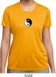 Ladies Shirt Yin Yang Patch Small Print Moisture Wicking Tee T-Shirt