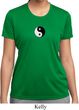Ladies Shirt Yin Yang Patch Small Print Moisture Wicking Tee T-Shirt