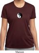 Ladies Shirt Yin Yang Patch Small Print Moisture Wicking Tee T-Shirt
