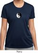 Ladies Shirt Yin Yang Patch Small Print Moisture Wicking Tee T-Shirt