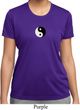 Ladies Shirt Yin Yang Patch Small Print Moisture Wicking Tee T-Shirt