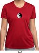 Ladies Shirt Yin Yang Patch Small Print Moisture Wicking Tee T-Shirt