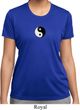 Ladies Shirt Yin Yang Patch Small Print Moisture Wicking Tee T-Shirt