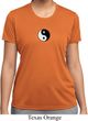 Ladies Shirt Yin Yang Patch Small Print Moisture Wicking Tee T-Shirt