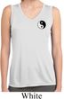 Ladies Shirt Yin Yang Patch Pocket Sleeveless Moisture Wicking Tee