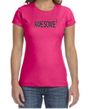 Ladies Shirts Awesome Cubed Crewneck Tee T-Shirt