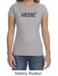 Ladies Shirts Awesome Cubed Crewneck Tee T-Shirt
