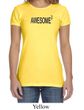 Ladies Shirts Awesome Cubed Crewneck Tee T-Shirt