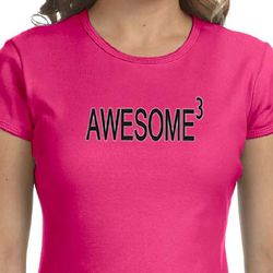 Ladies Shirts Awesome Cubed Crewneck Tee T-Shirt Ladies Shirts Awesome Cubed Crewneck Tee T-Shirt