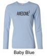 Ladies Shirts Awesome Cubed Long Sleeve Tee T-Shirt
