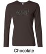 Ladies Shirts Awesome Cubed Long Sleeve Tee T-Shirt