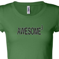 Ladies Shirts Awesome Cubed Longer Length Tee T-Shirt Ladies Shirts Awesome Cubed Longer Length Tee T-Shirt