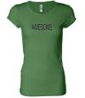 Ladies Shirts Awesome Cubed Longer Length Tee T-Shirt