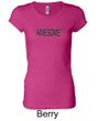 Ladies Shirts Awesome Cubed Longer Length Tee T-Shirt