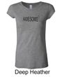 Ladies Shirts Awesome Cubed Longer Length Tee T-Shirt