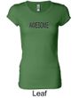 Ladies Shirts Awesome Cubed Longer Length Tee T-Shirt
