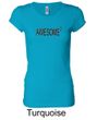 Ladies Shirts Awesome Cubed Longer Length Tee T-Shirt