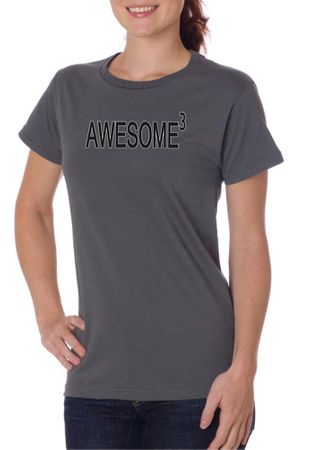 Ladies Shirts Awesome Cubed Organic Tee T-Shirt
