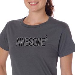 Ladies Shirts Awesome Cubed Organic Tee T-Shirt Ladies Shirts Awesome Cubed Organic Tee T-Shirt