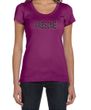 Ladies Shirts Awesome Cubed Scoop Neck Tee T-Shirt