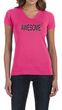 Ladies Shirts Awesome Cubed V-neck Tee T-Shirt