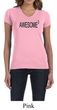 Ladies Shirts Awesome Cubed V-neck Tee T-Shirt