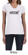 Ladies Shirts Awesome Cubed V-neck Tee T-Shirt
