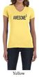 Ladies Shirts Awesome Cubed V-neck Tee T-Shirt