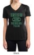 Ladies Shirts Irish Drinking Team Moisture Wicking V-neck Tee T-Shirt