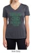 Ladies Shirts Irish Drinking Team Moisture Wicking V-neck Tee T-Shirt