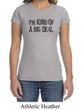 Ladies Shirts Kind of a Big Deal Black Print Crewneck Tee T-Shirt