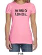 Ladies Shirts Kind of a Big Deal Black Print Crewneck Tee T-Shirt
