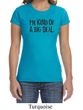 Ladies Shirts Kind of a Big Deal Black Print Crewneck Tee T-Shirt