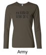 Ladies Shirts Kind of a Big Deal Black Print Long Sleeve Tee T-Shirt