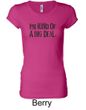 Ladies Shirts Kind of a Big Deal Black Print Longer Length Tee T-Shirt