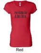 Ladies Shirts Kind of a Big Deal Black Print Longer Length Tee T-Shirt