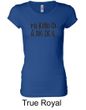 Ladies Shirts Kind of a Big Deal Black Print Longer Length Tee T-Shirt