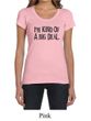 Ladies Shirts Kind of a Big Deal Black Print Scoop Neck Tee T-Shirt